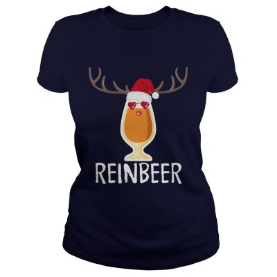 Reinbeer TShirt Funny Christmas Gift For Beer Lovers Ladies Tee