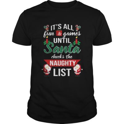 Santa Checks The Naughty List Guys