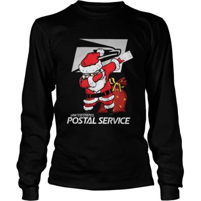 Santa Claus Dabbing Christmas United States Postal Service Longsleeve Tee