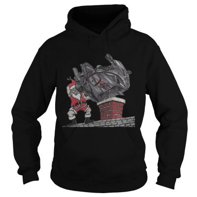 Santa Put The Sportbike On The Chimney Hoodie