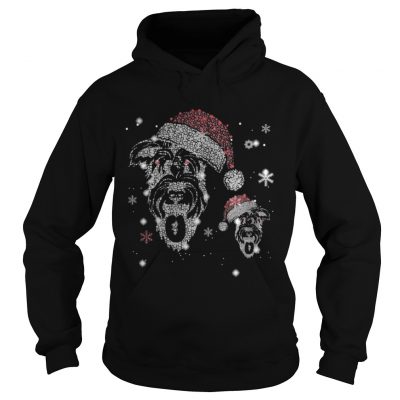 Schnauzer Hat Diamond Christmas Hoodie