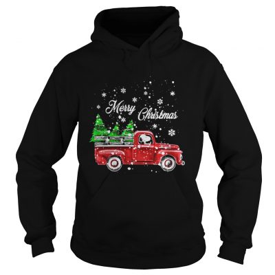 Snoopy driving christmas tree truck Merry Christmas Hoodie