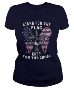 Stand for the flag kneel for the cross Ladies Tee