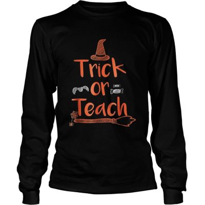 Teacher Halloween TShirtTrick Longsleeve Tee