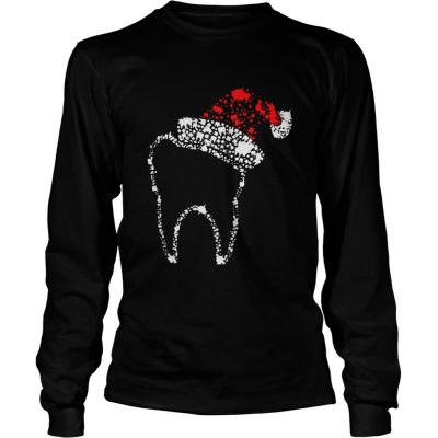 Teeth Rhinestone Christmas Longsleeve Tee