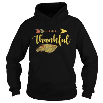 Thankful Arrow Feather Thanksgiving Hoodie