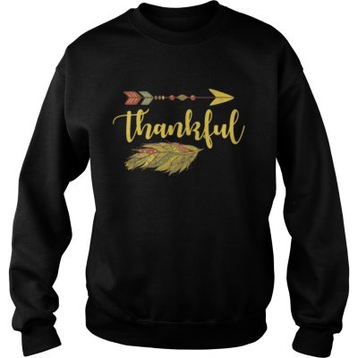 Thankful Arrow Feather Thanksgiving Sweatshirt