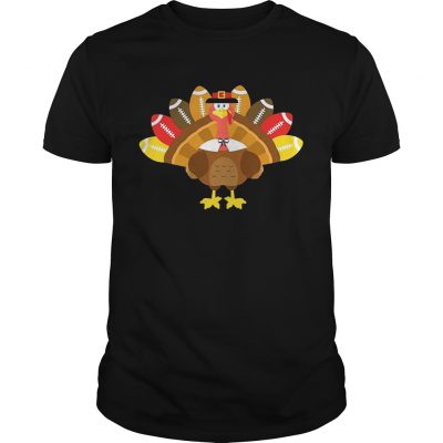 Thanksgiving TshirtTurkey Pilgrim and Football Guys