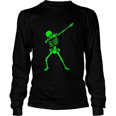 The Dabbing Skeleton ShirtHalloween TShirt Human Skeleton Longsleeve Tee