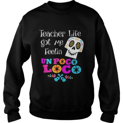 The Day of The Dead Sugar Skull for Teacher Halloween Sweatshirt