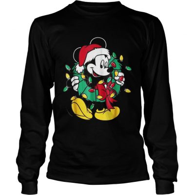 The Disney Mickey Mouse Christmas Lights Longsleeve Tee