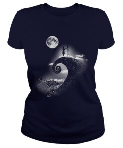 The Disney Nightmare Before Christmas Jack and Sally Ladies Tee