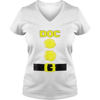 The Doc Dwarf Halloween Costume Brown ladies v-neck