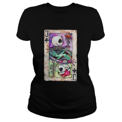 The Jack Skellington Playing Card Ladies Tee