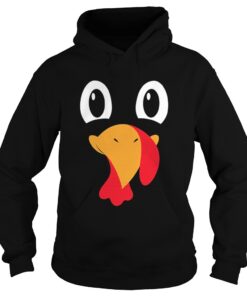 Turkey Face Thanksgiving TShirt Halloween Costume Kids Adult hoodie