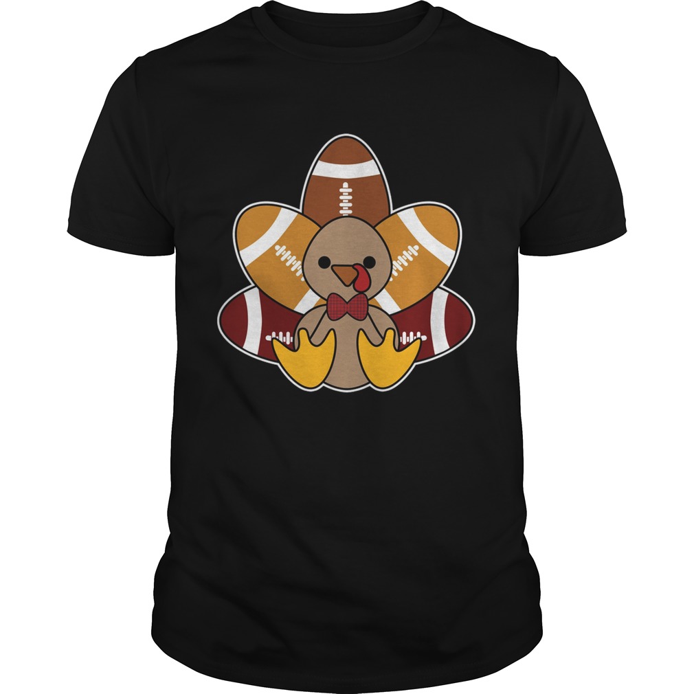 Turkey and Football TShirt for Thanksgiving