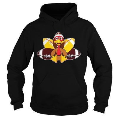 TurkeyFootball Funny Thanksgiving Gobble Hoodie