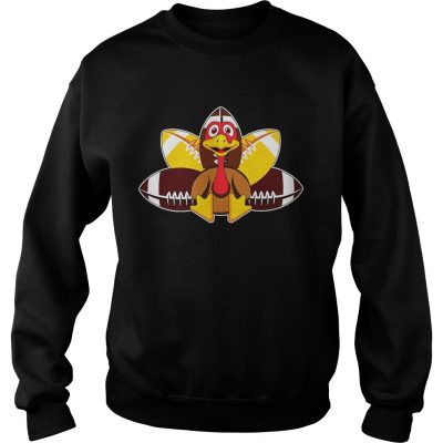 TurkeyFootball Funny Thanksgiving Gobble Sweatshirt