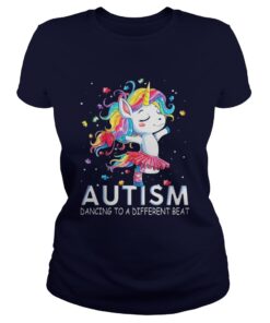 Unicorn Autism Dancing to a different beat Ladies Tee