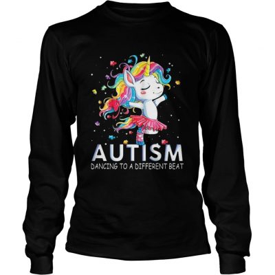 Unicorn Autism Dancing to a different beat Longsleeve Tee