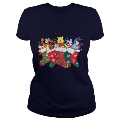 Winnie the Pooh Christmas ugly Ladies Tee