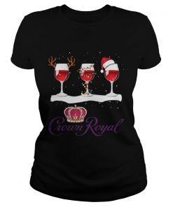 Xmas Crown Royal Wine christmas Ladies Tee