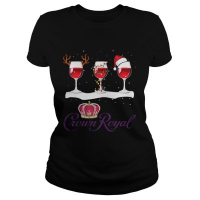 Xmas Crown Royal Wine christmas Ladies Tee