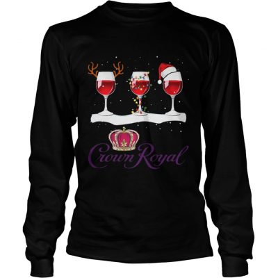 Xmas Crown Royal Wine christmas Longsleeve Tee