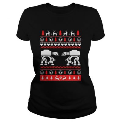 AT AT Walker Christmas Jumper Shirt Ladies Tee