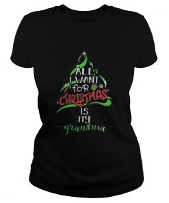 All i want for christmas is my grandma shirt ladies Tee