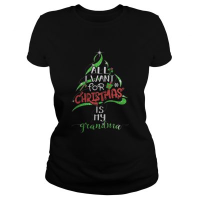 All i want for christmas is my grandma shirt ladies Tee