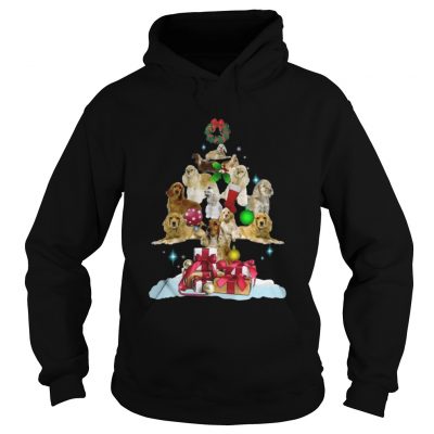 American Cocker Spaniel Christmas Tree Shirt Hoodie