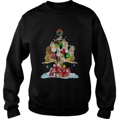 American Cocker Spaniel Christmas Tree Sweatshirt