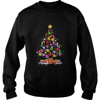 Autism Awareness Christmas Tree Sweatshirt