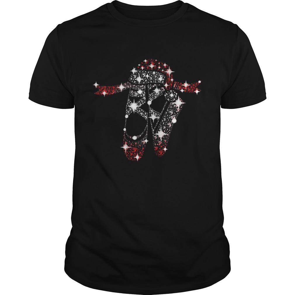 Ballet shoes glitter diamond christmas shirt