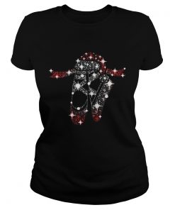 Ballet shoes glitter diamond christmas Ladies Tee