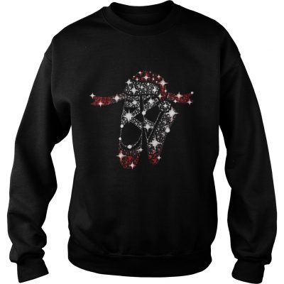 Ballet shoes glitter diamond christmas sweatshirt