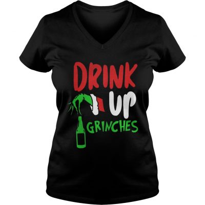 Bartender drink up Grinches Christmas VNeck