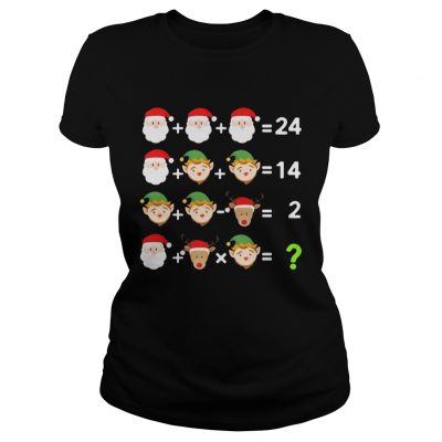 Bedmas Math Equation Math Teacher Christmas Ladies Tee