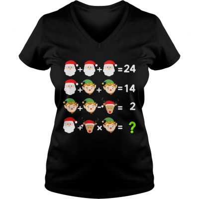 Bedmas Math Equation Math Teacher Christmas VNeck