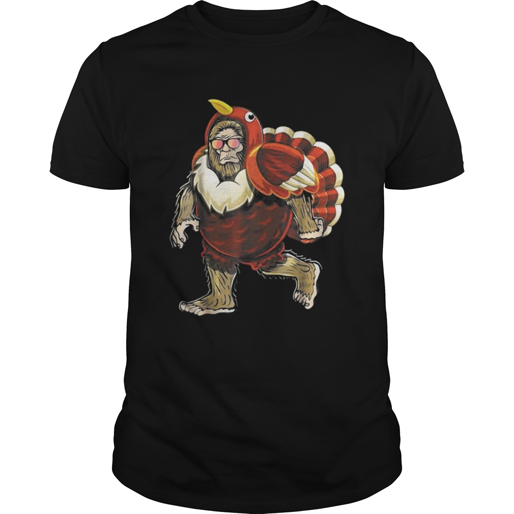 Bigfoot Turkey Thanksgiving shirt