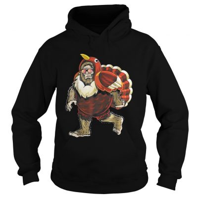 Bigfoot Turkey Thanksgiving Hoodie