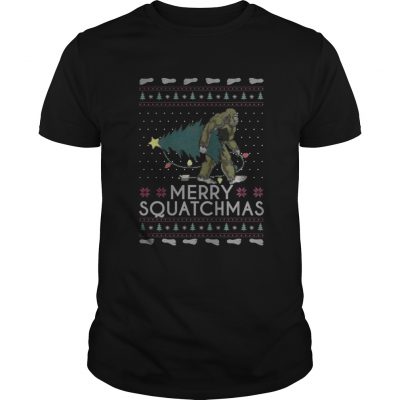 Bigfoot merry squatchmas christmas Guys