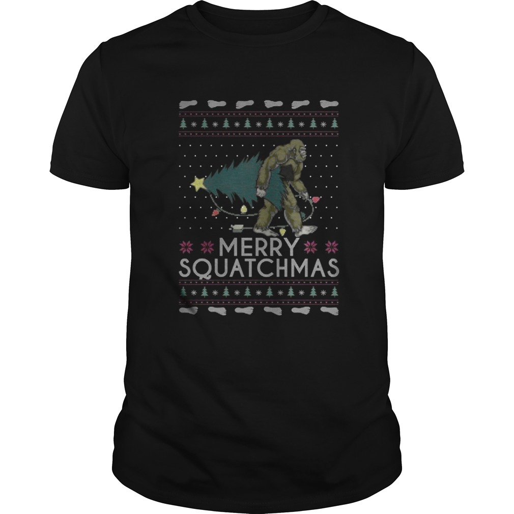 Bigfoot merry squatchmas christmas shirt