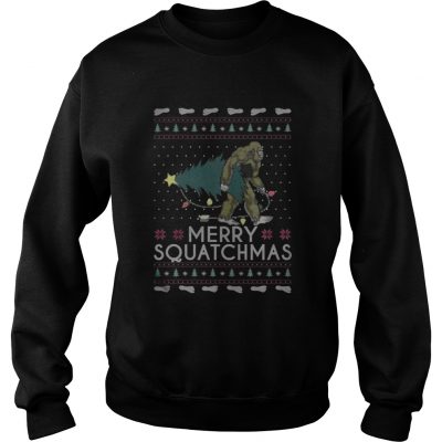 Bigfoot merry squatchmas christmas Sweatshirt