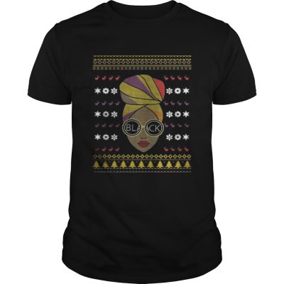 Black And Natural Hair Christmas Shirt