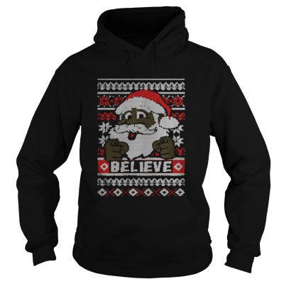 Black Santa Ugly Christmas TShirt Hoodie