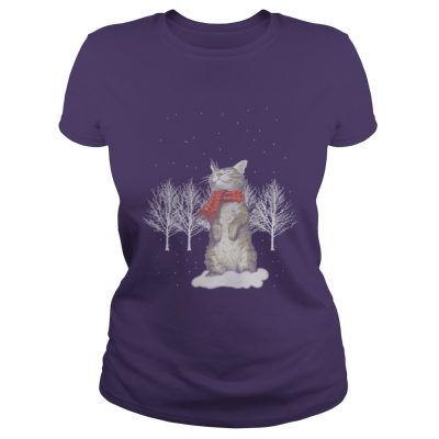 Cat Christmas 2018 Ladies Tee