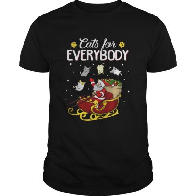 Cats For Everybody Santa’s Gift Christmas shirt Guys