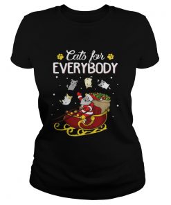 Cats For Everybody Santa’s Gift Christmas shirt Ladies Tee